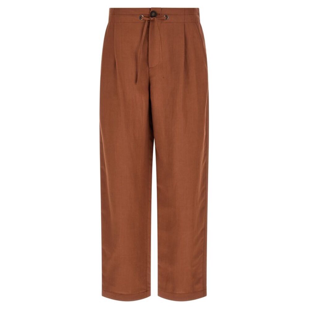Brunello Cucinelli Red Viscose Casual Women's Pants